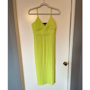 Neon Green Midi Dress